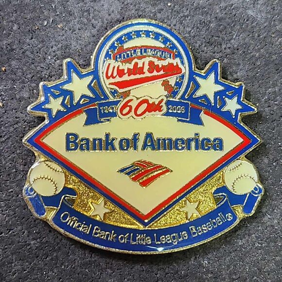 Little League World Series 60th Bank of America Collectible Enamel Lapel Pin - Picture 1 of 3